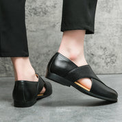Vintage skórzane loafersy