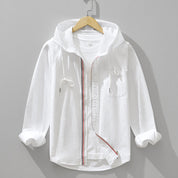 Lniana Bluza z Kapturem