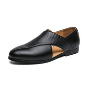 Vintage skórzane loafersy