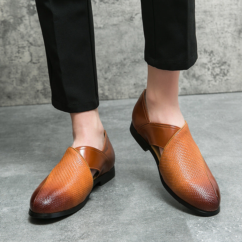 Vintage skórzane loafersy