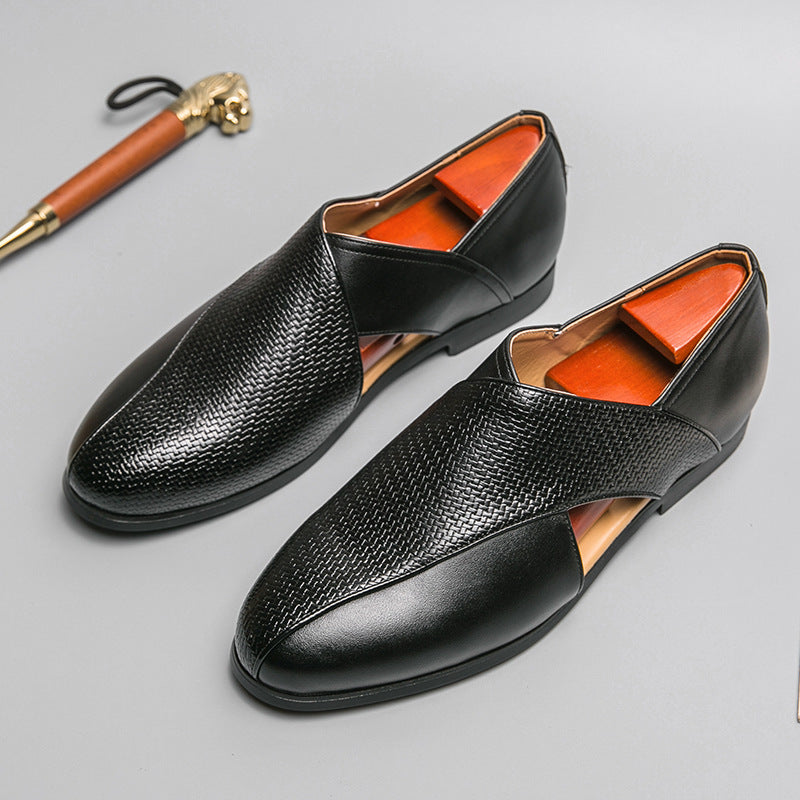 Vintage skórzane loafersy