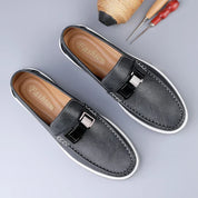 Luksusowe skórzane loafersy
