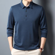 Elegancka Koszulka Polo z Długim Rękawem
