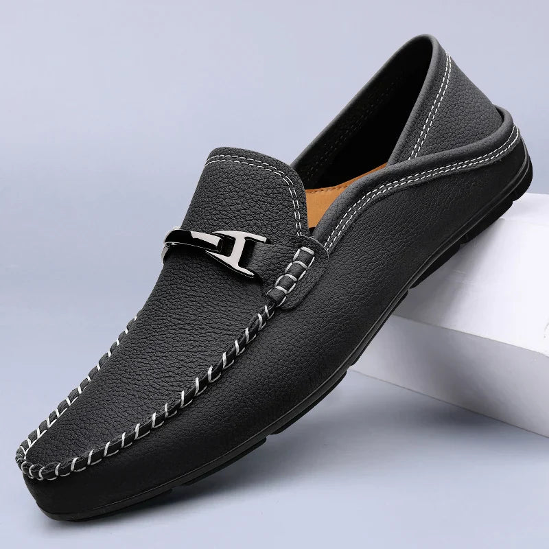 Premium skórzane loafersy