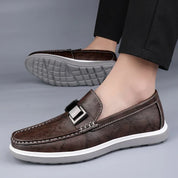 Luksusowe skórzane loafersy
