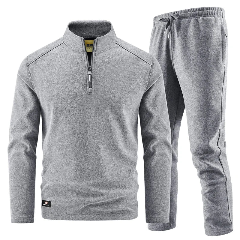 Elegancki męski sweter z zamkiem