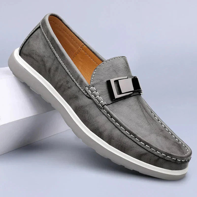 Luksusowe skórzane loafersy