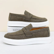 Eleganckie skórzane slip-ony