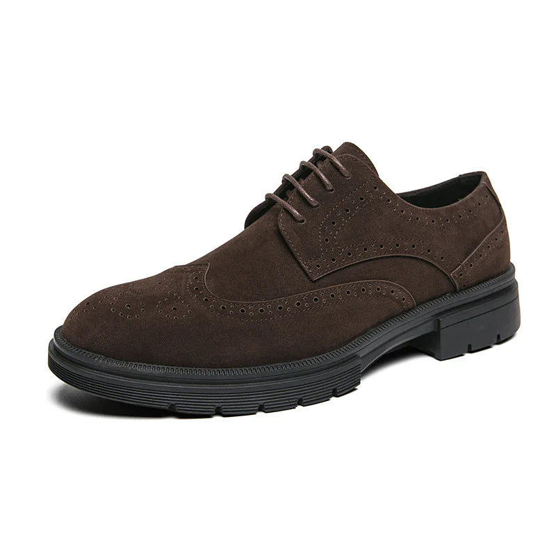 Zamszowe buty biznesowe