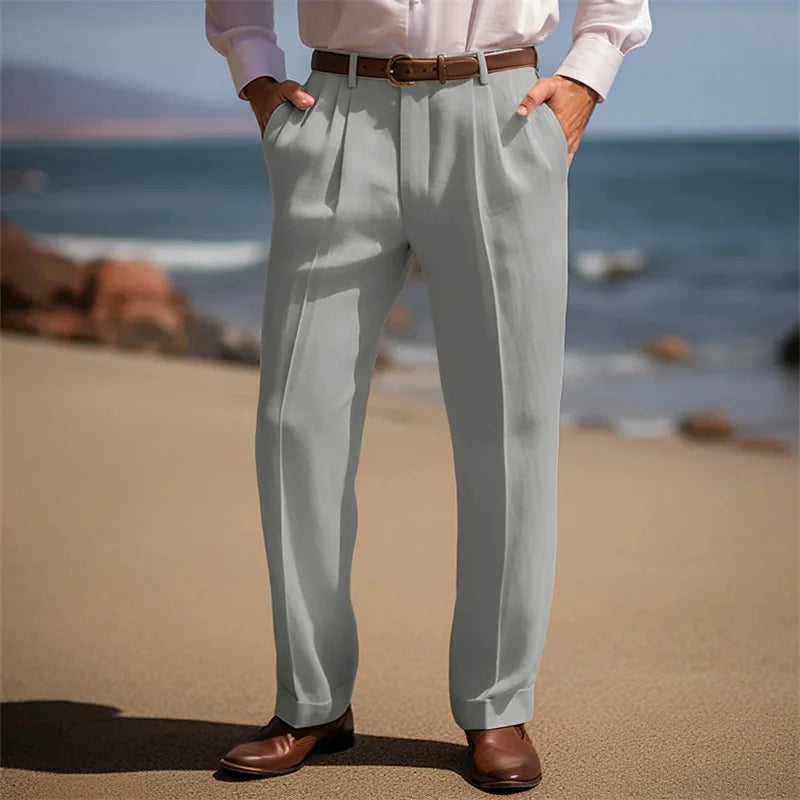 Eleganckie lniane spodnie