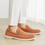 Casual zamszowe loafersy