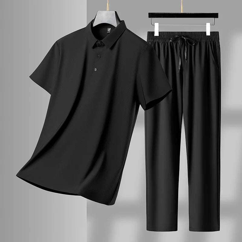 Oddychający letni zestaw polo