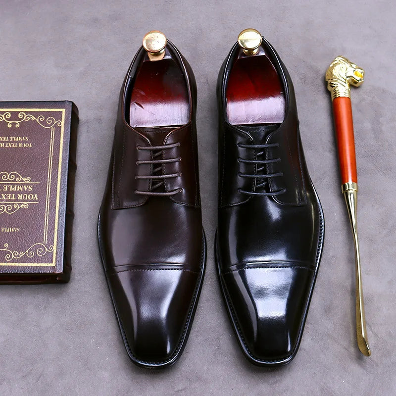 Eleganckie skórzane buty biznesowe