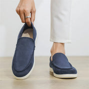 Casual zamszowe loafersy