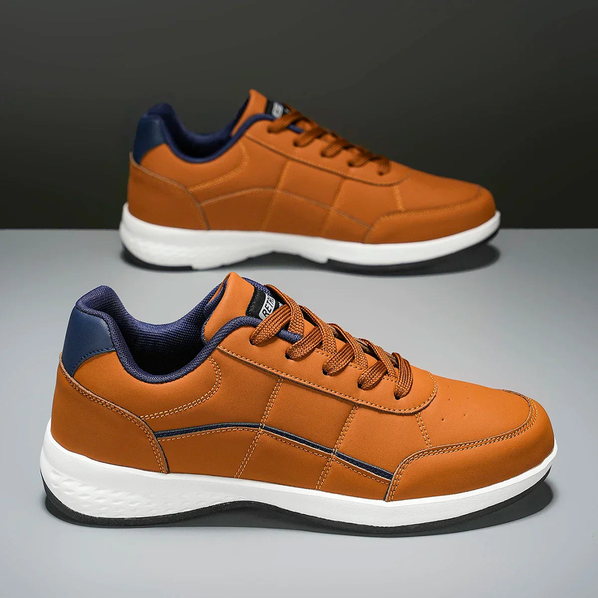 Stylowe Skórzane Sneakersy