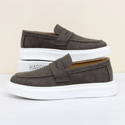 Eleganckie skórzane slip-ony