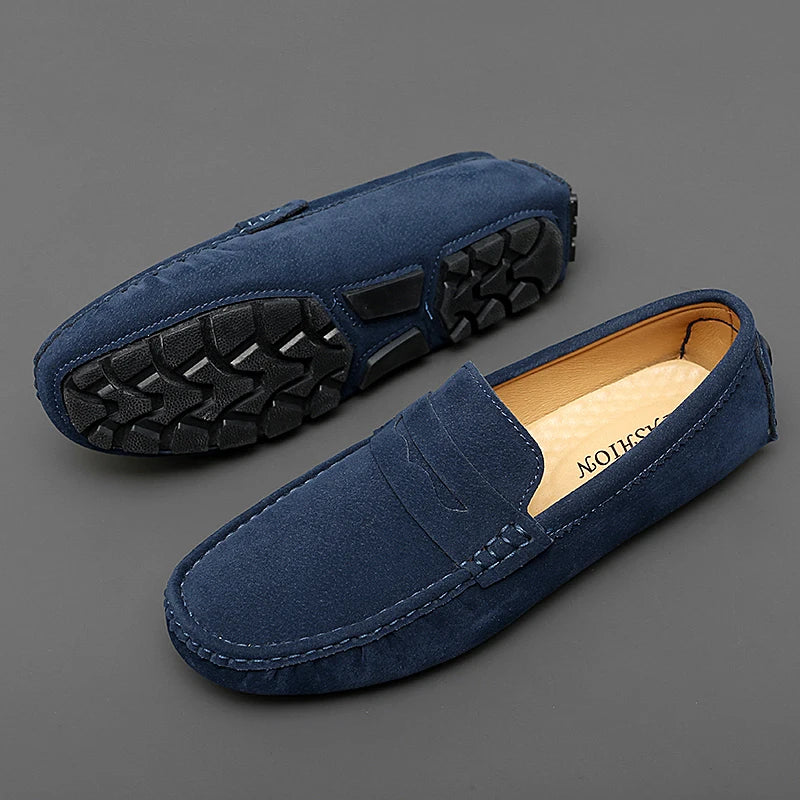 Loafers z zamszu
