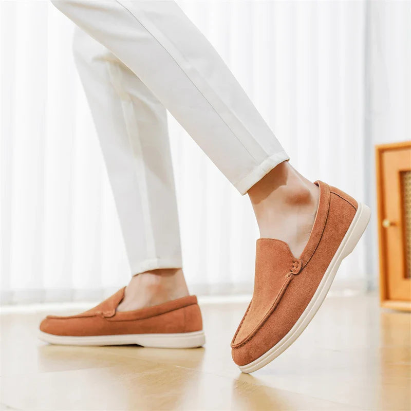 Casual zamszowe loafersy