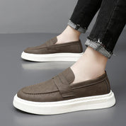 Eleganckie skórzane slip-ony