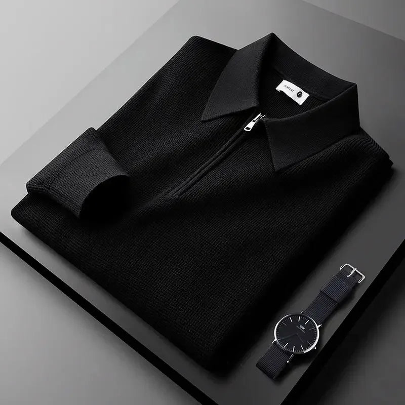 Elegancki Męski Sweter na Zamek