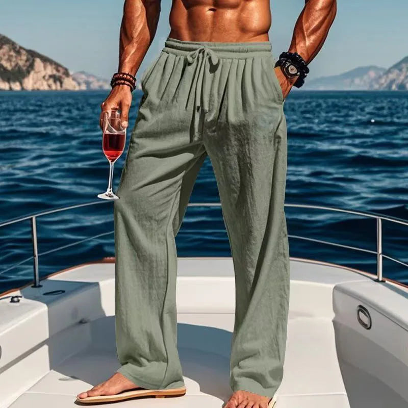 Spodnie lniane Hawaï