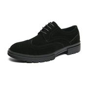 Zamszowe buty biznesowe