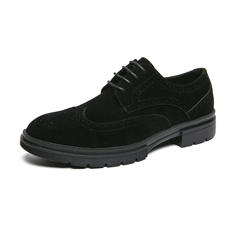 Zamszowe buty biznesowe
