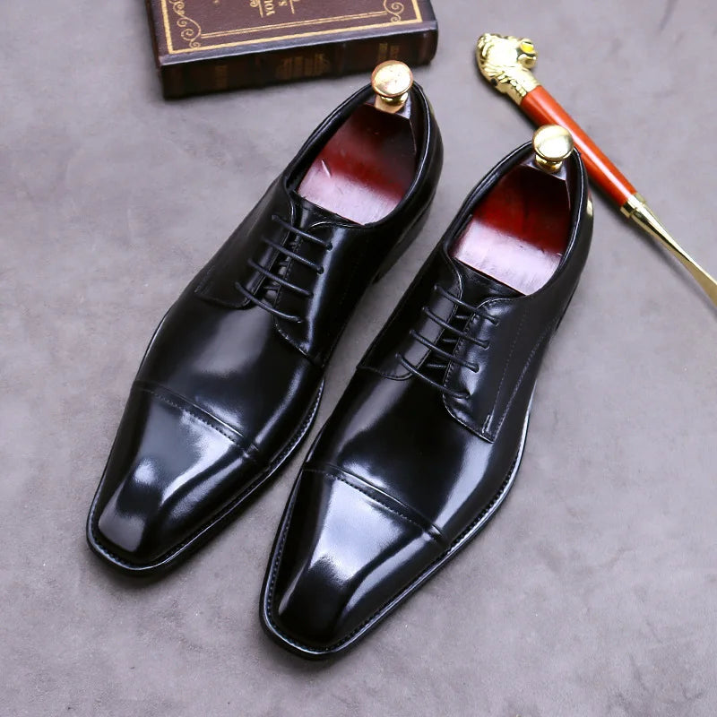 Eleganckie skórzane buty biznesowe