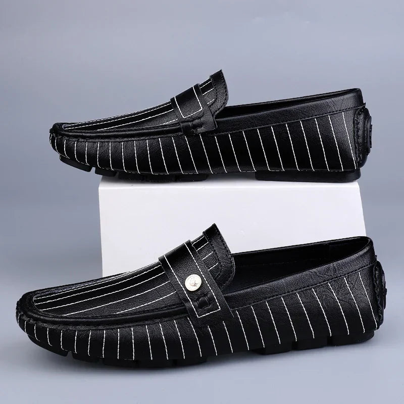 Eleganckie skórzane mokasyny