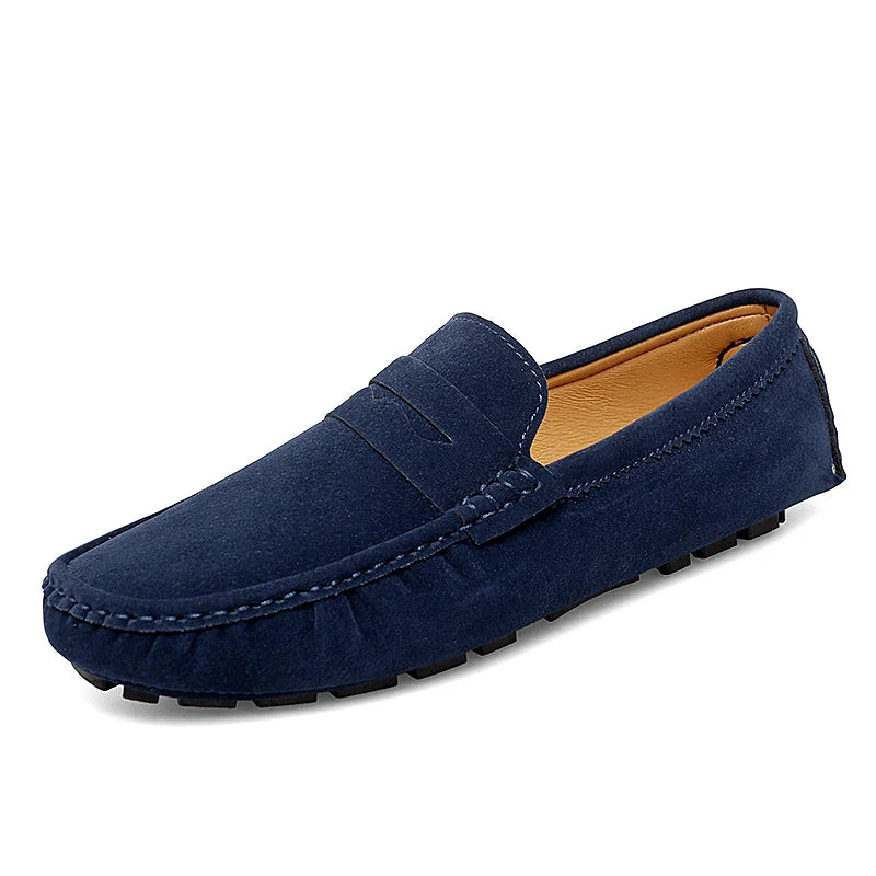Loafers z zamszu