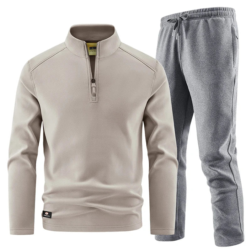 Elegancki męski sweter z zamkiem