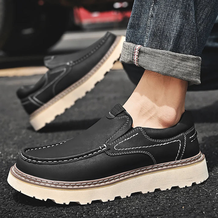 Eleganckie Skórzane Buty
