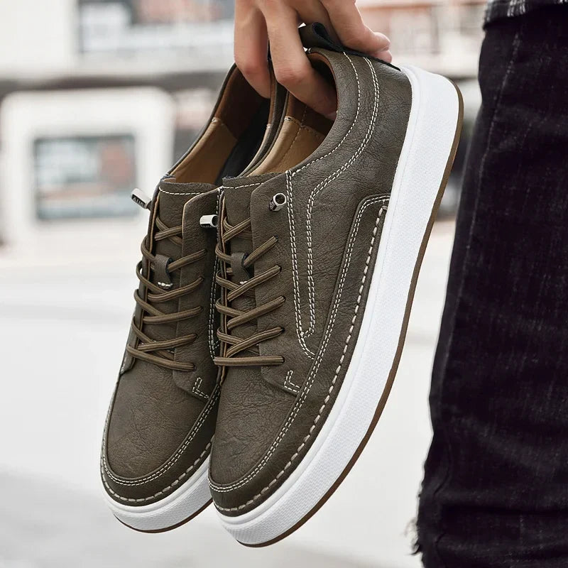 Eleganckie skórzane sneakersy