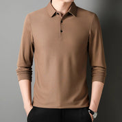 Elegancka Koszulka Polo z Długim Rękawem