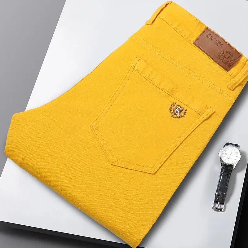 Eleganckie dżinsy stretchowe z denimu