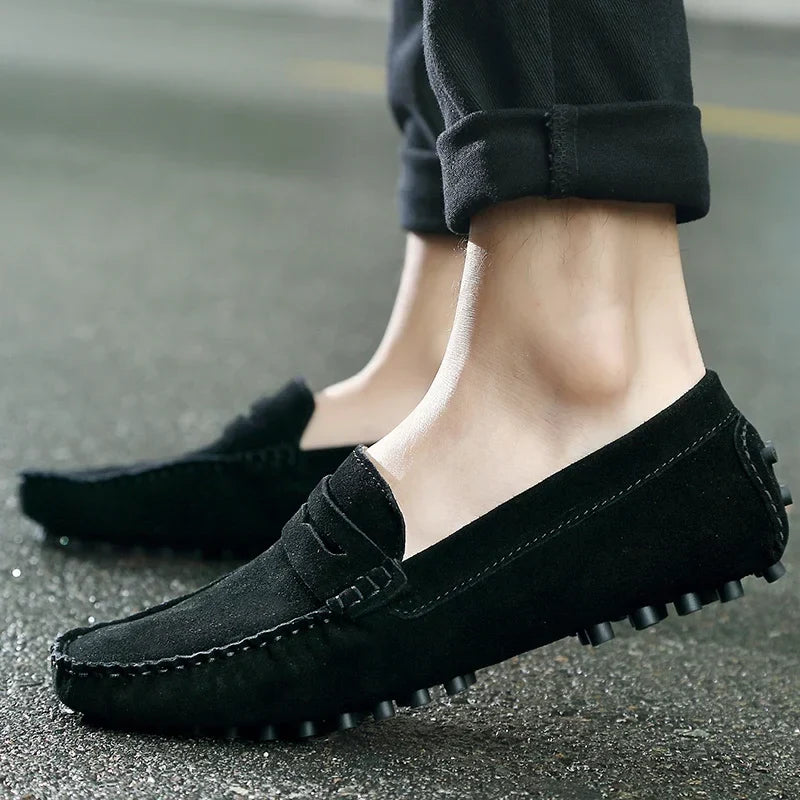 Casual zamszowe mokasyny