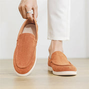 Casual zamszowe loafersy