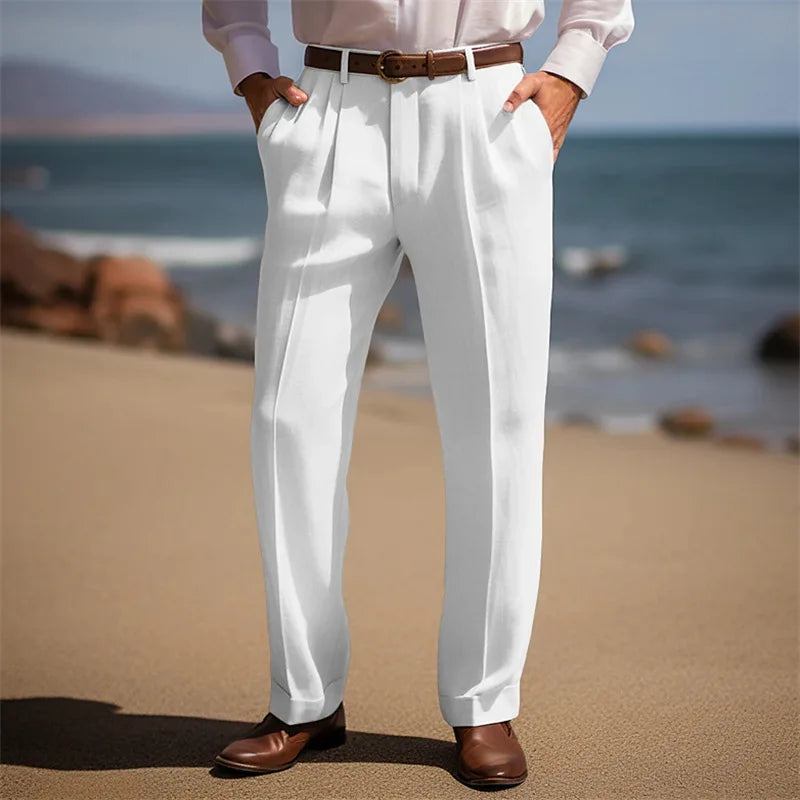 Eleganckie lniane spodnie
