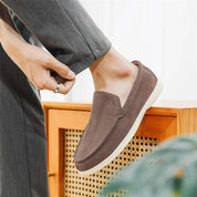 Casual zamszowe loafersy