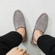 Casual zamszowe loafersy