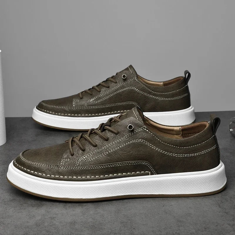 Eleganckie skórzane sneakersy