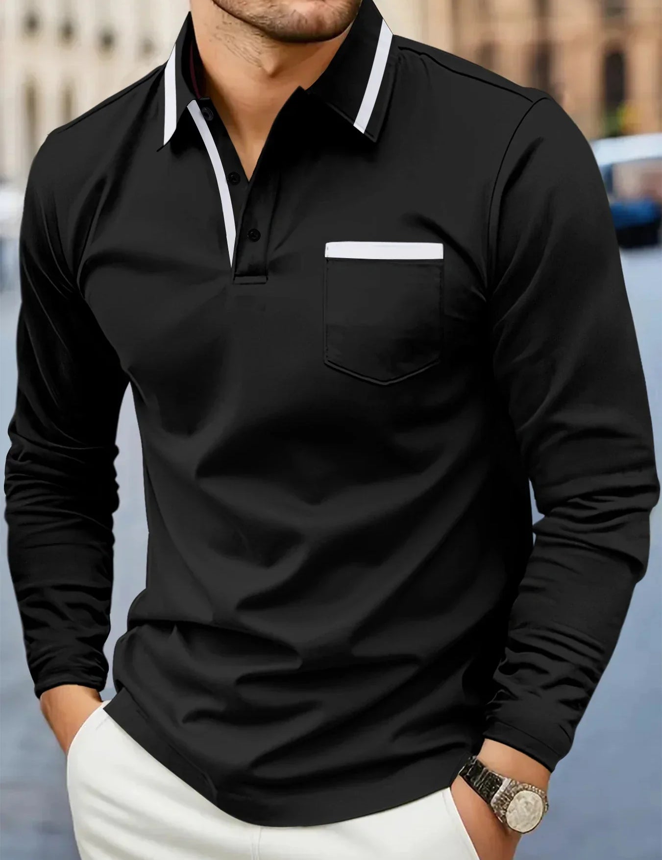 Casual Polo Sweter