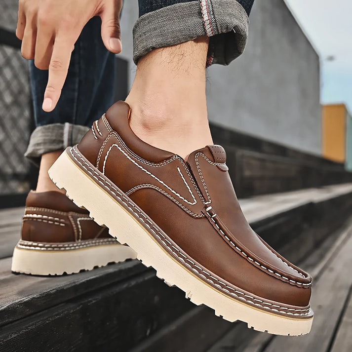 Eleganckie Skórzane Buty