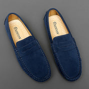 Loafers z zamszu