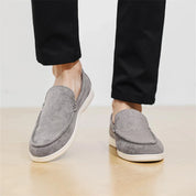 Casual zamszowe loafersy