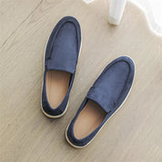 Casual zamszowe loafersy