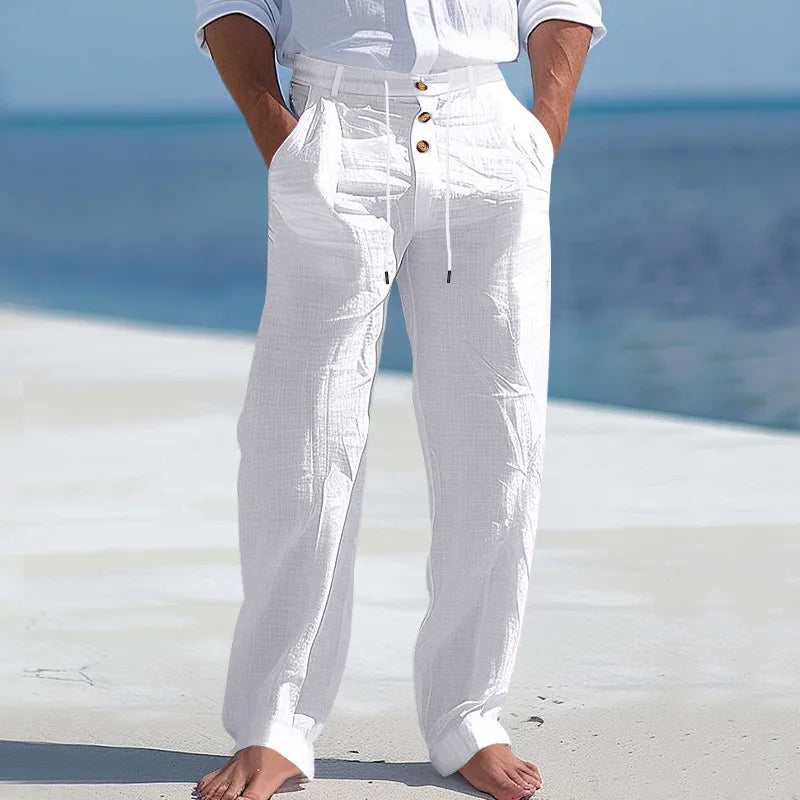Linen letnie spodnie