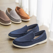 Casual zamszowe loafersy