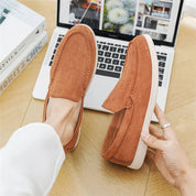 Casual zamszowe loafersy