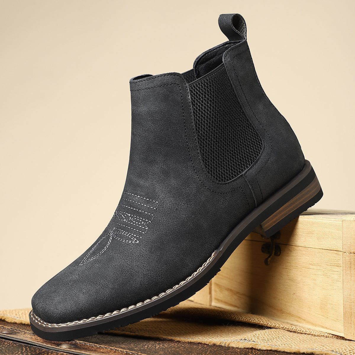 Eleganckie skórzane buty męskie